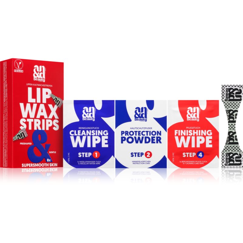 A.N.D. Beauty Wax Strips Lip voskové depilační pásky na horní ret 8 ks