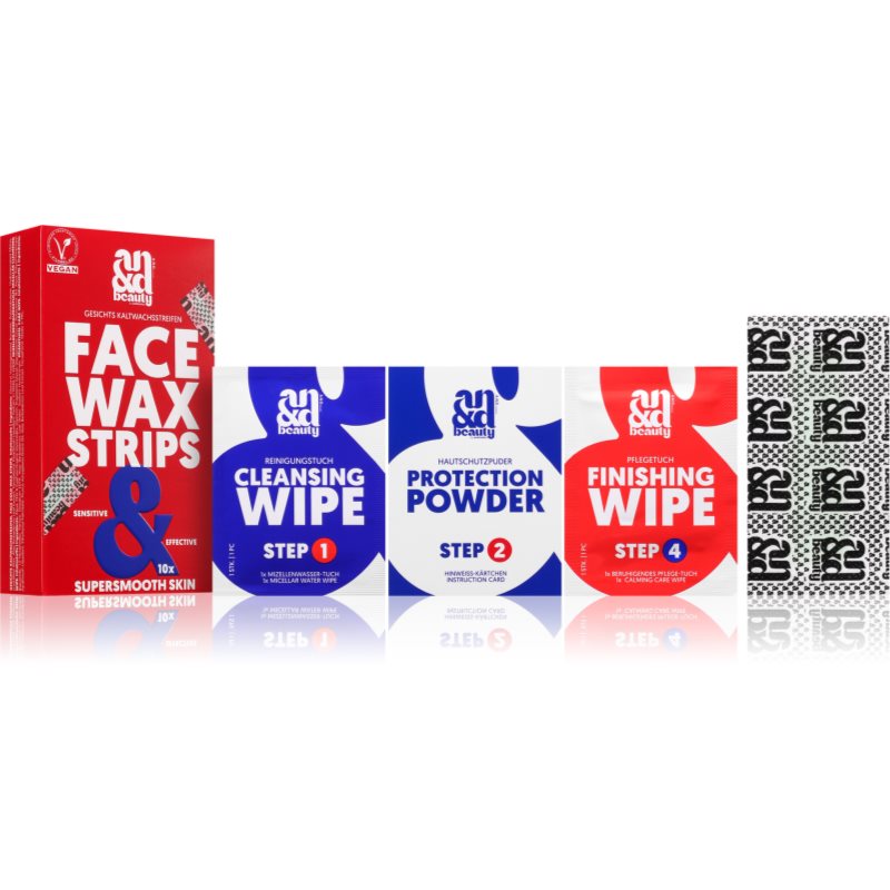 A.N.D. Beauty Wax Strips Face voskové depilační pásky na obličej 10x2 ks