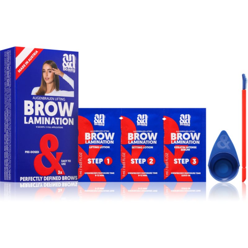A.N.D. Beauty Brow Lamination Kit sada na úpravu obočí