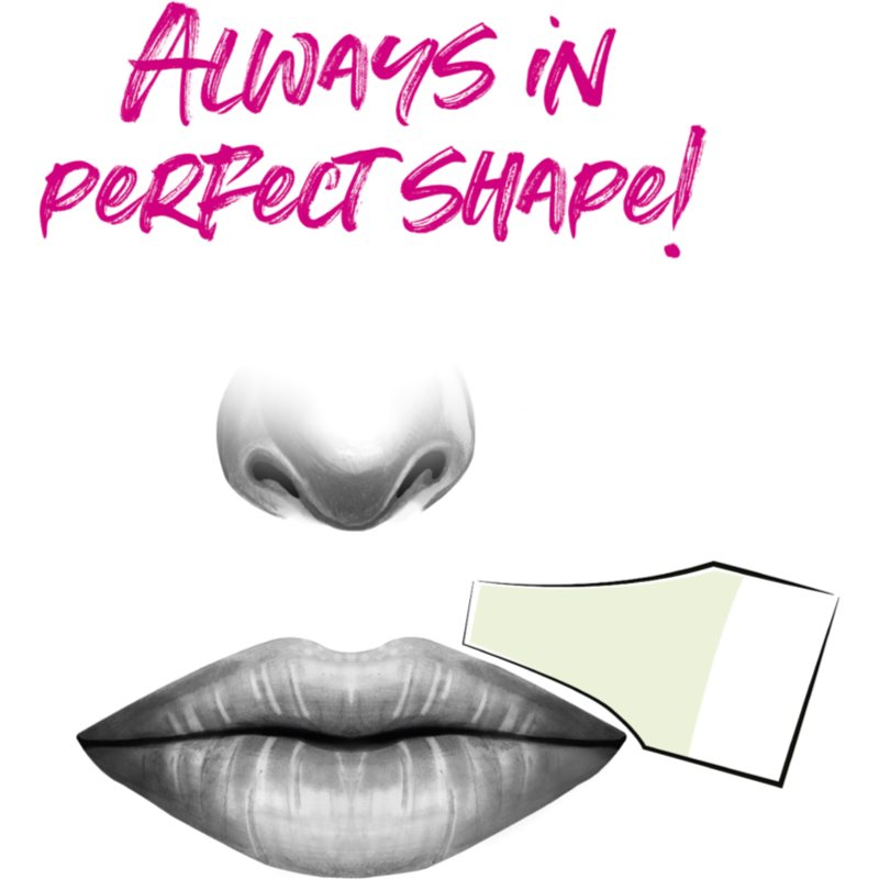 Andmetics Wax Strips Lip Wax Strips For Upper Lip 16 Pc
