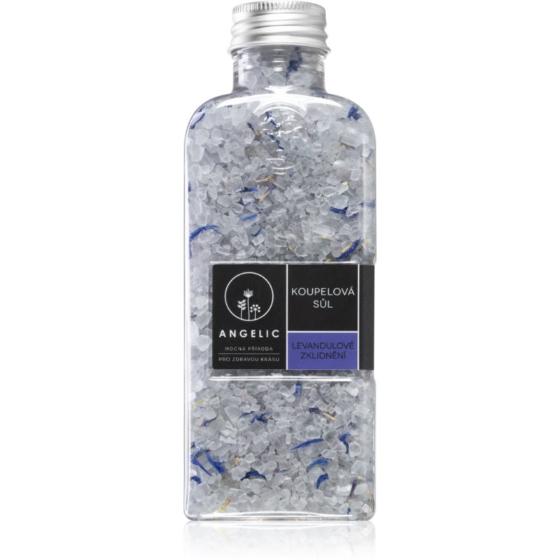 E-shop Angelic Koupelová sůl Levandulové zklidnění uklidňující koupelová sůl s bylinkami 260 g