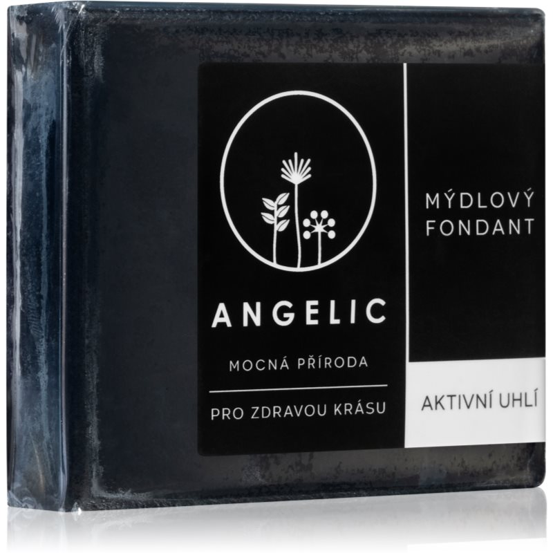E-shop Angelic Mýdlový fondant Aktivní uhlí detoxikační mýdlo 105 g