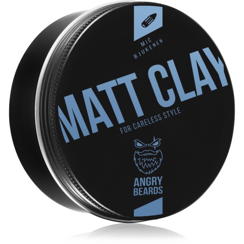 Angry Beards Matt Clay Mič Bjukenen Hair Styling Clay 120 G