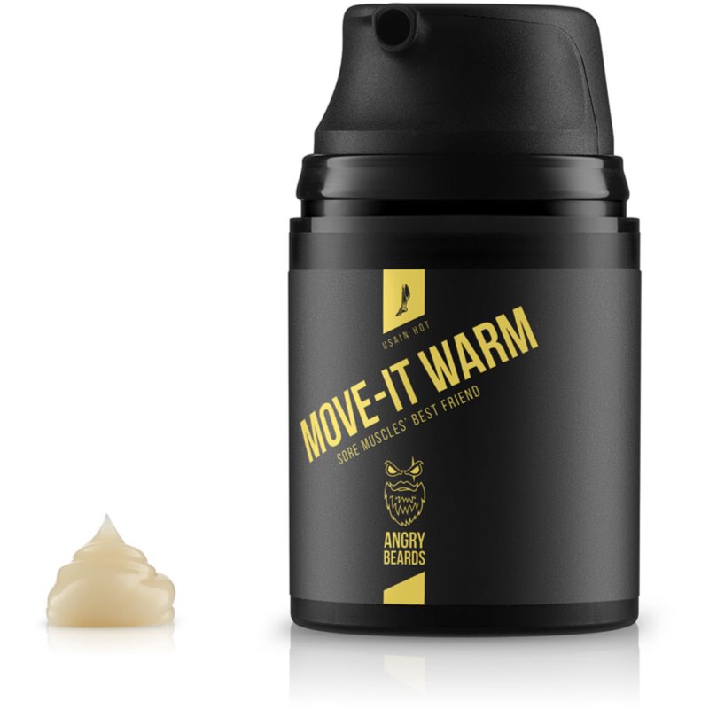Angry Beards Usain Hot Move-It Warm wärmendes Gel zum Lockern von Muskeln und Gelenken 50 ml