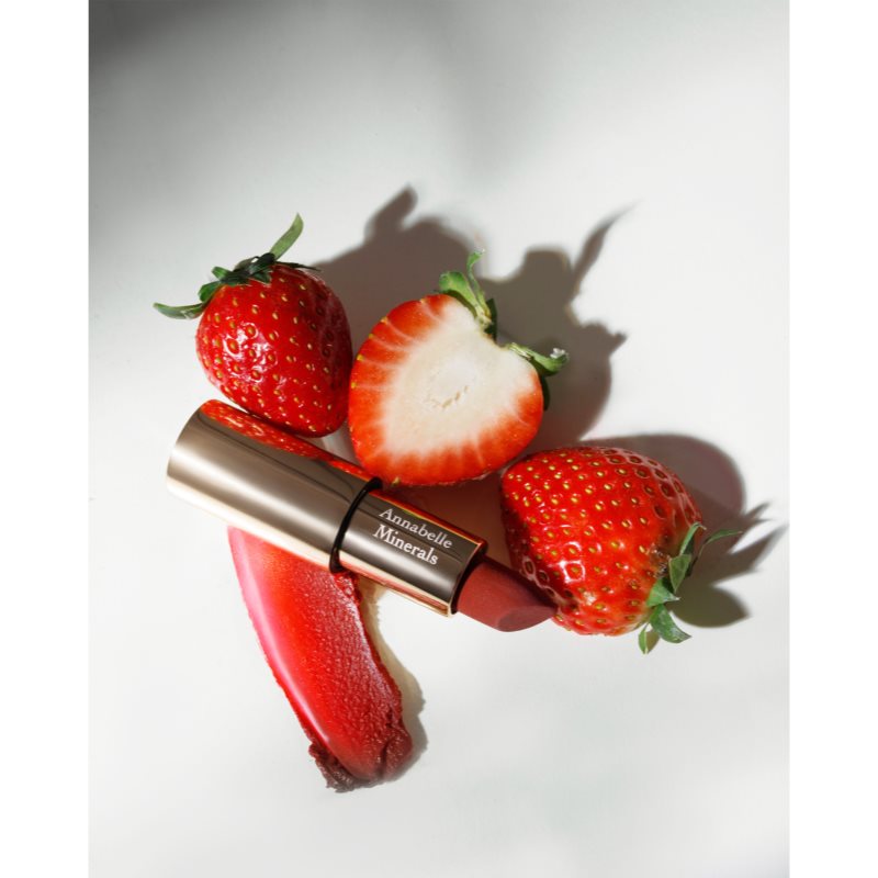 Annabelle Minerals Sheer Lipstick moisturising glossy lipstick shade Strawberry 3,5 g