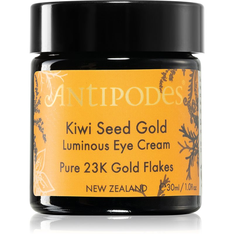 Antipodes Kiwi Seed Gold Luminous Eye Cream Brightening Eye Cream With Gold 30 Ml