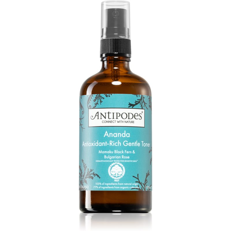 Antipodes Ananda Antioxidant-Rich Gentle Toner antioxidáló tonik spray -ben 100 ml