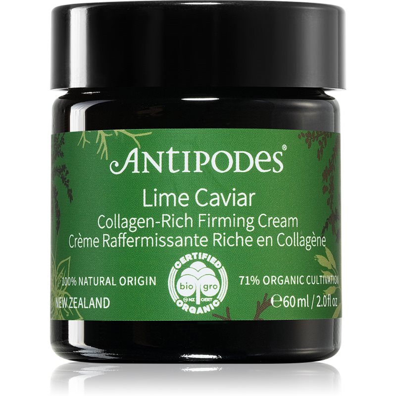Antipodes Lime Caviar Collagen-Rich Firming Cream feszesítő arckrém a kollagénképződés elősegítésére 60 ml