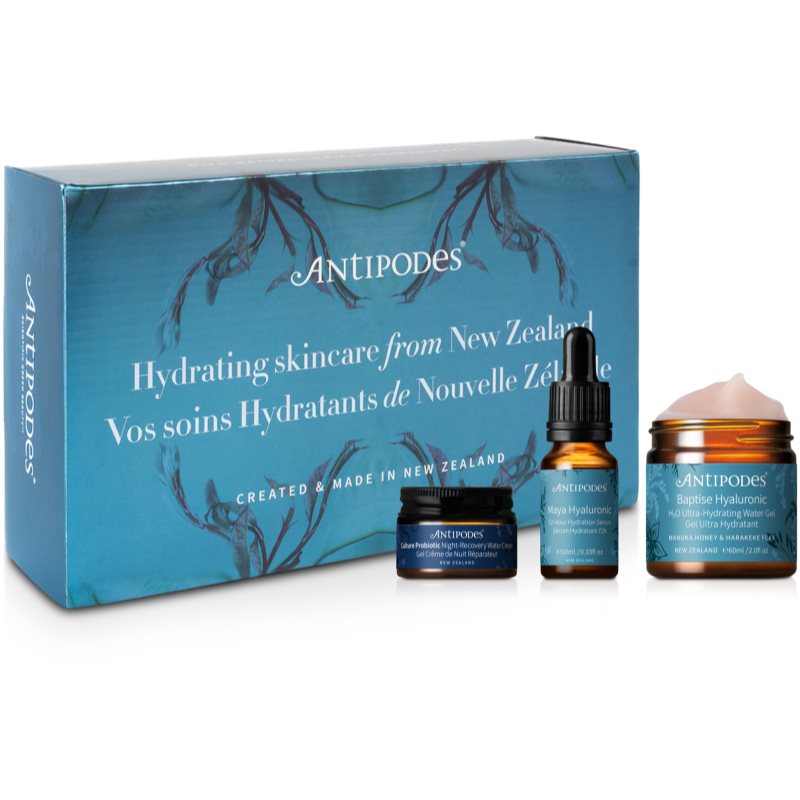 Antipodes Christmas Set Hydration Skincare set navideño de regalo para una hidratación intensa