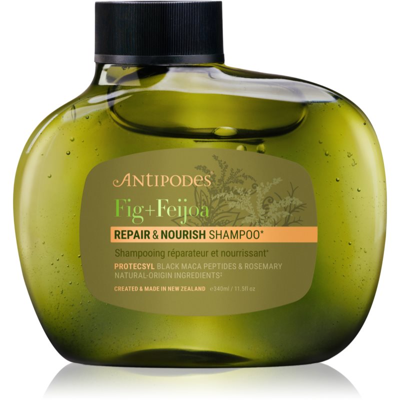 Antipodes Fig + Feijoa Repair & Nourish posilující šampon pro suché a poškozené vlasy 340 ml