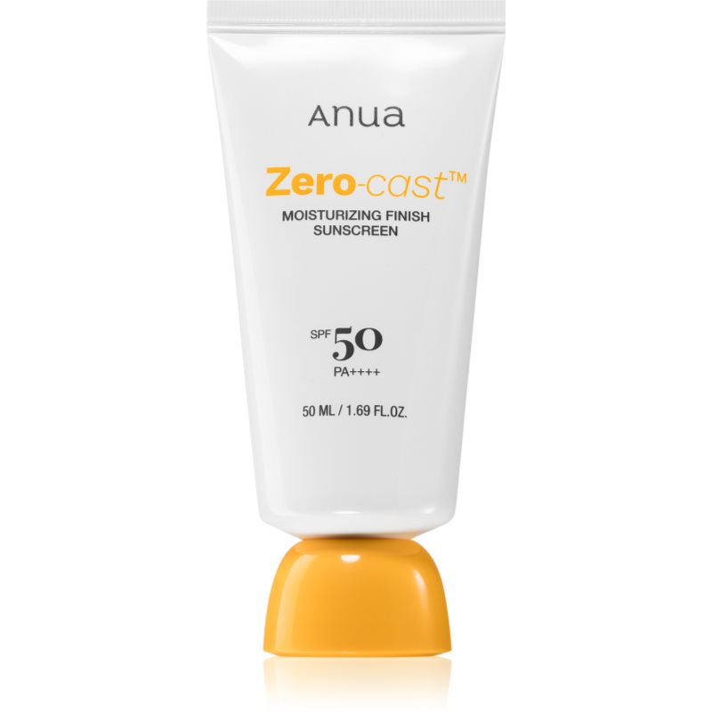 Anua Zero-Cast Moisturizing Finish Sunscreen hydratačný ochranný krém SPF 50 50 ml