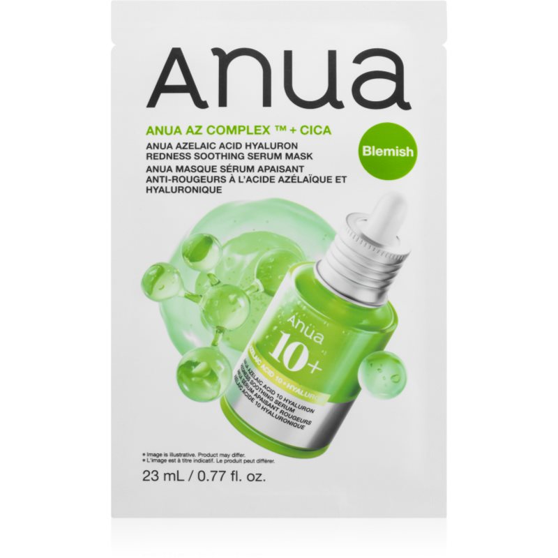 Anua Azelaic Acid Redness Soothing Serum Mask soothing sheet mask against redness 23 ml