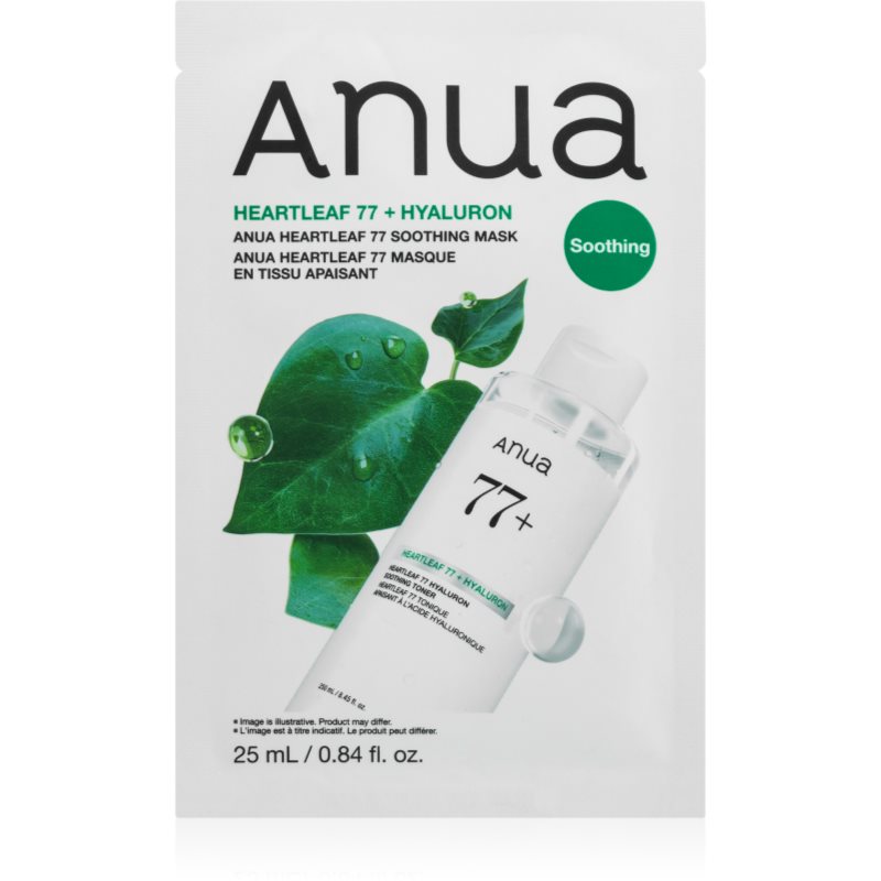 Anua Heartleaf 77 Soothing Mask soothing sheet mask with moisturising effect 25 ml