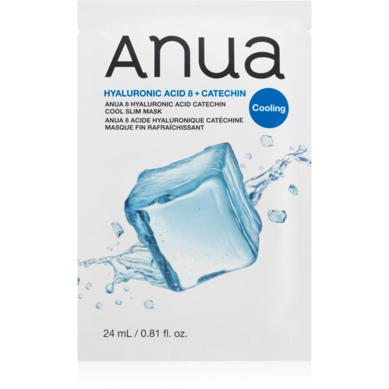 Anua 8 Hyaluronic Acid Catechin Cool Slim Mask moisturising face sheet mask with cooling effect 24 ml
