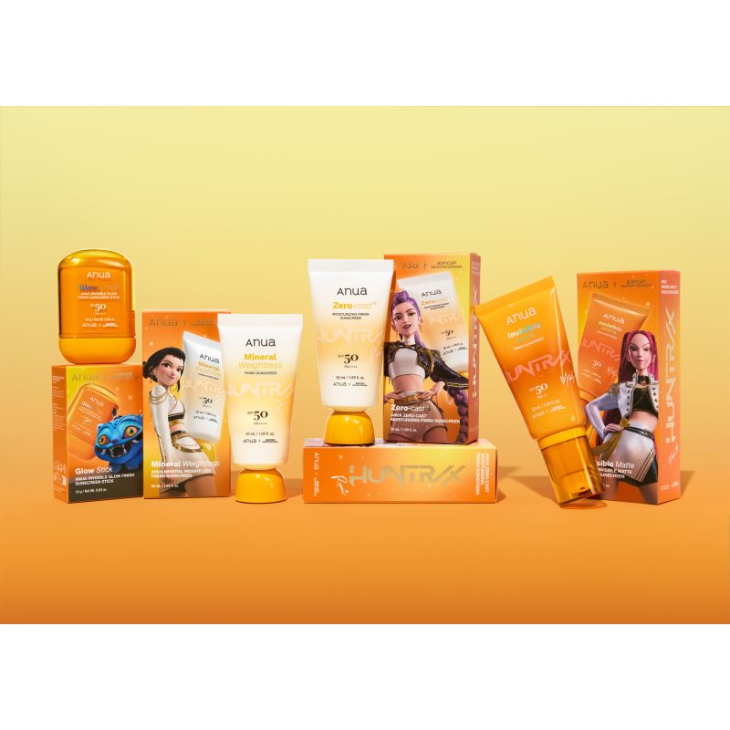Anua K-Pop Demon Hunters Zero-Cast Sunscreen hydratačný ochranný krém SPF 50 50 ml (obrázok 3)