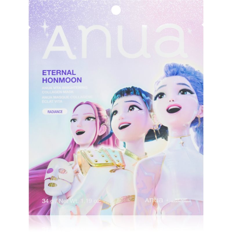 Anua K-Pop Demon Hunters Vita Brightening Collagen Mask brightening sheet mask with collagen 34 g