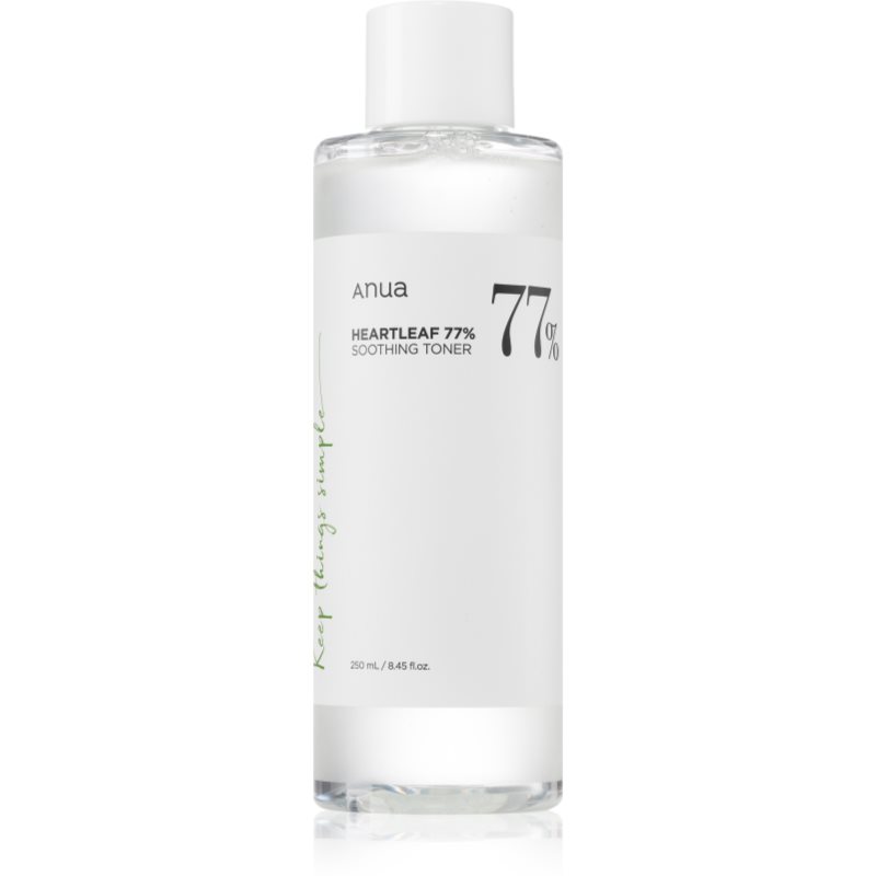 Anua Heartleaf 77% Soothing Toner reinigendes und beruhigendes Gesichtswasser regeneriert die Hautbarriere 250 ml