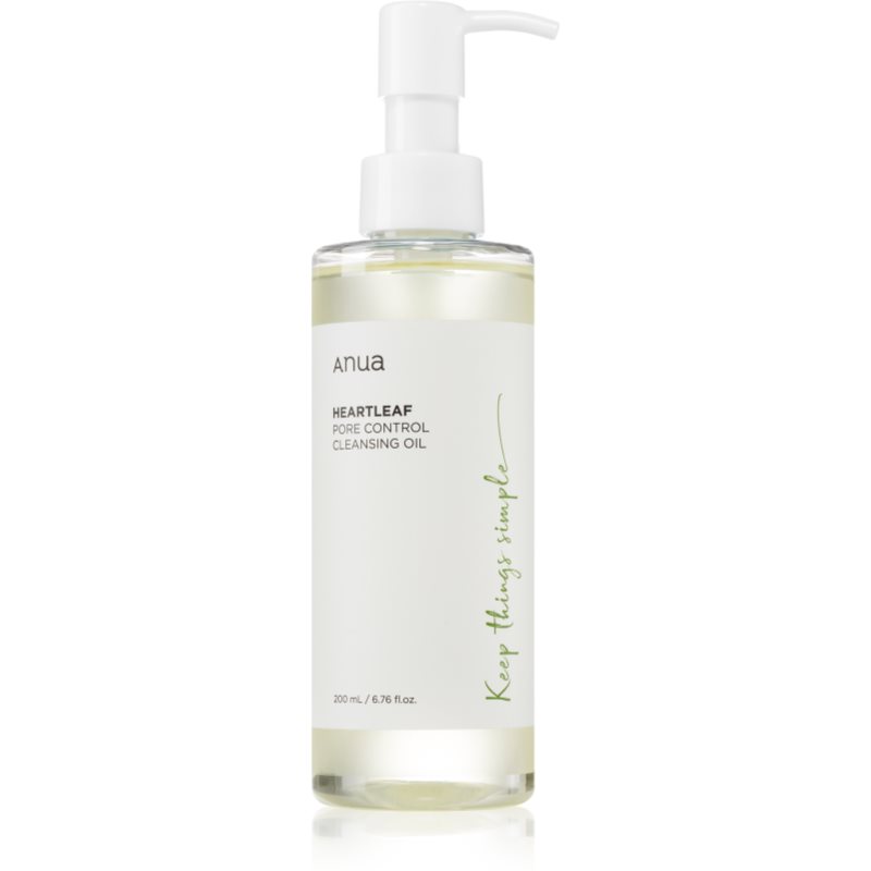 Anua Heartleaf Pore Control Cleansing Oil Öl zum Reinigen und Abschminken mit feuchtigkeitsspendender Wirkung 200 ml