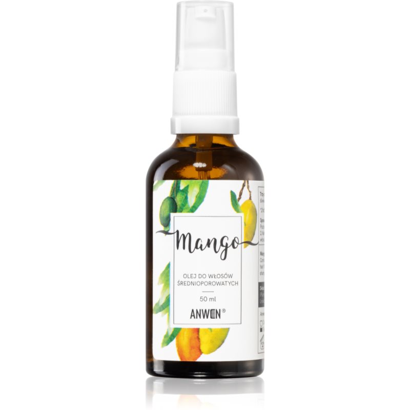 E-shop Anwen Mango vyživující olej na vlasy Medium porosity 50 ml