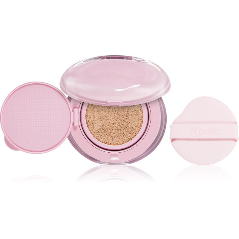 A’pieu Waterlock Comfort Veil Cushion dolgoobstojni tekoči puder v gobici za intenzivno hidracijo odtenek 23 Latte 15 g