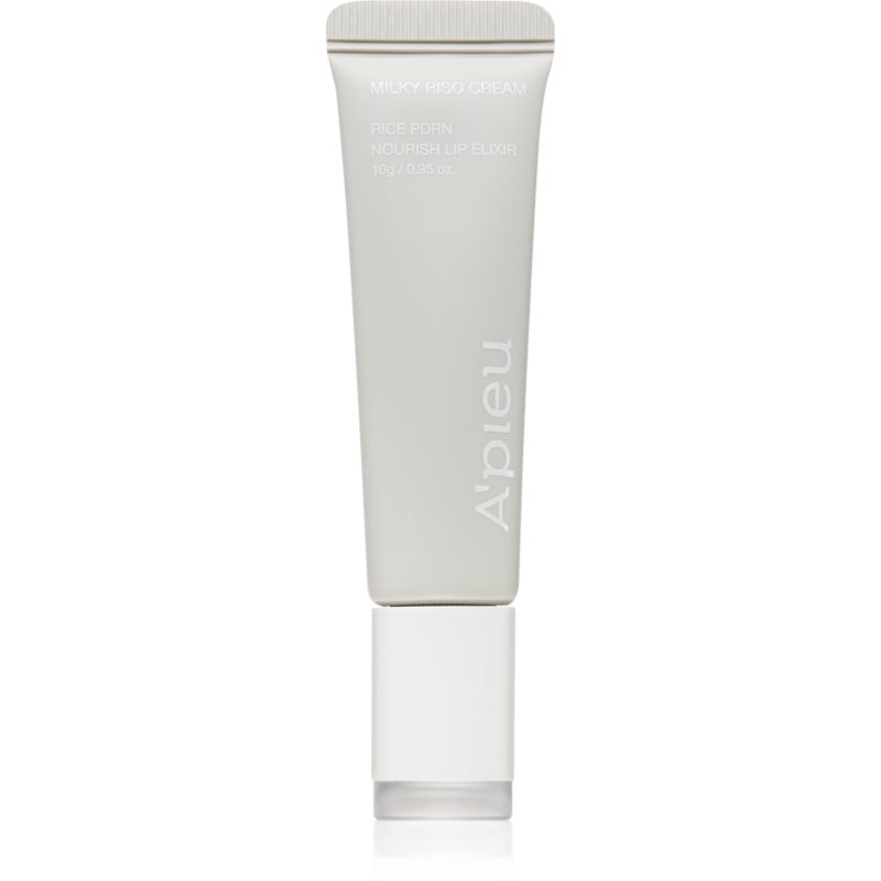 A’pieu Rice PDRN Nourish Lip Elixir tonirani balzam za ustnice s hranilnim učinkom odtenek 01 Milky Riso Cream 10 g