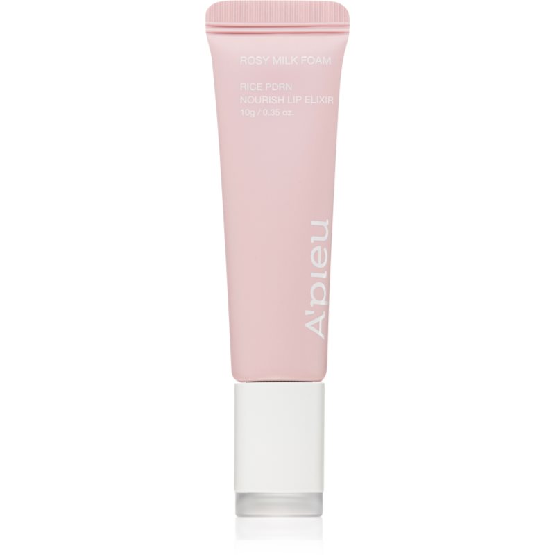 A’pieu Rice PDRN Nourish Lip Elixir tonirani balzam za ustnice s hranilnim učinkom odtenek 05 Rosy Milk Foam 10 g