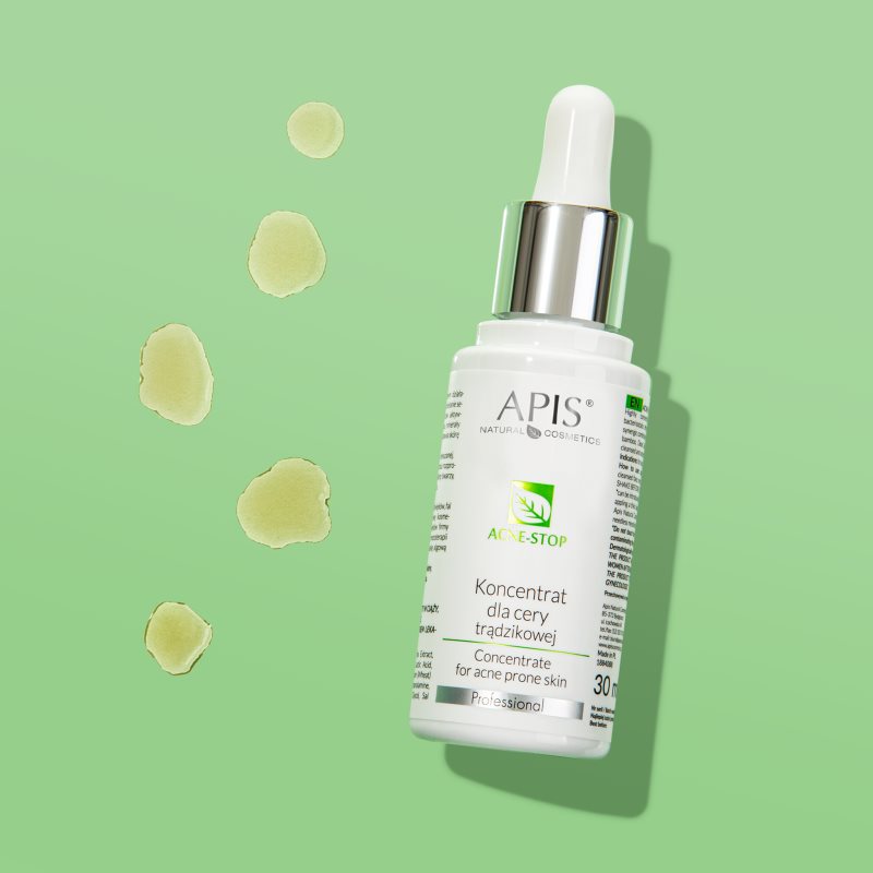 Apis Natural Cosmetics Acne-Stop Professional Concentrate For Oily Acne-prone Skin 30 Ml