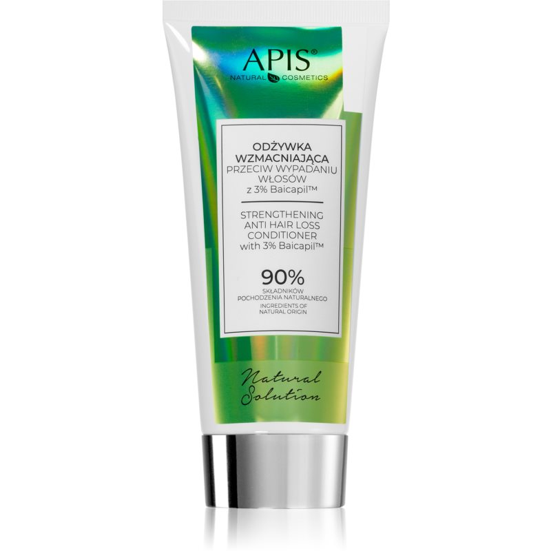 Apis Natural Cosmetics Natural Solution 3% Baicapil Strengthening Conditioner Against Hair Loss 200 Ml