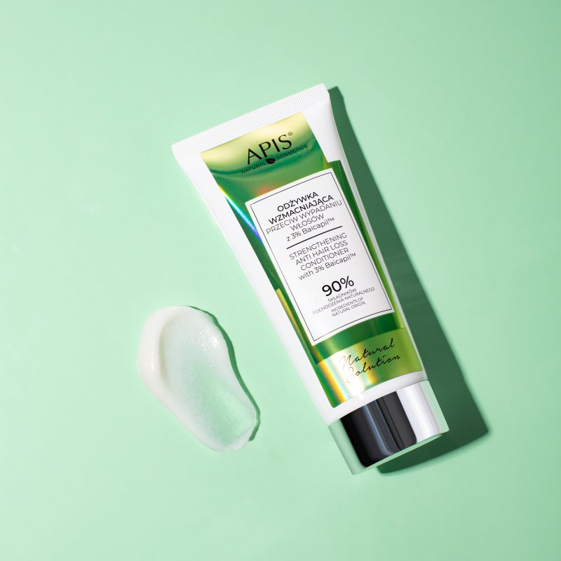 Apis Natural Cosmetics Natural Solution 3% Baicapil stärkender Conditioner gegen Haarausfall 200 ml