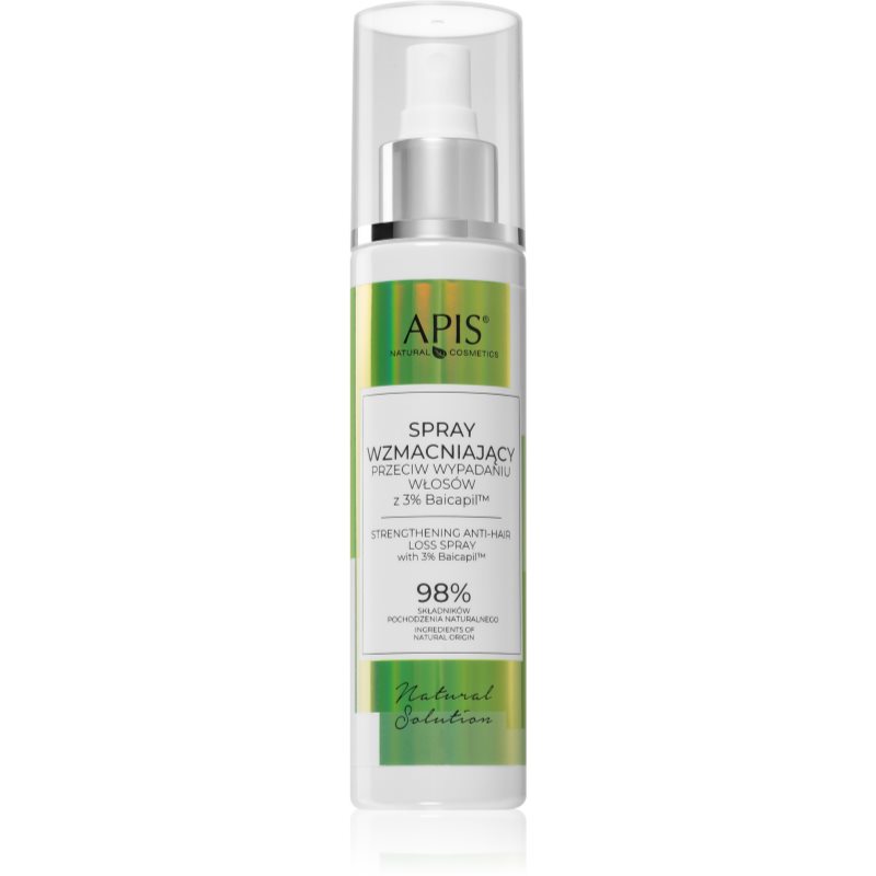 Apis Natural Cosmetics Natural Solution 3% Baicapil Fortifying Spray Against Hair Loss 150 Ml