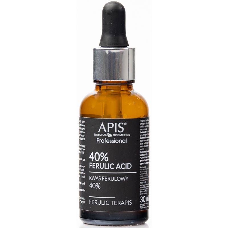 Apis Natural Cosmetics Professional 40% Ferulic Acid розгладжувальна ексфоліативна сироватка 30 мл