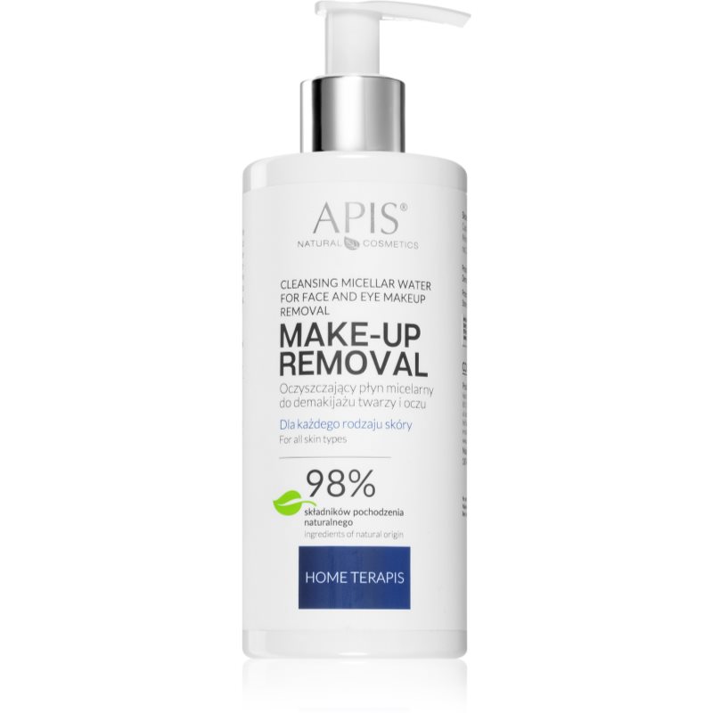 Apis Natural Cosmetics Home TerApis очищаюча міцелярна вода для обличчя та очей 300 мл