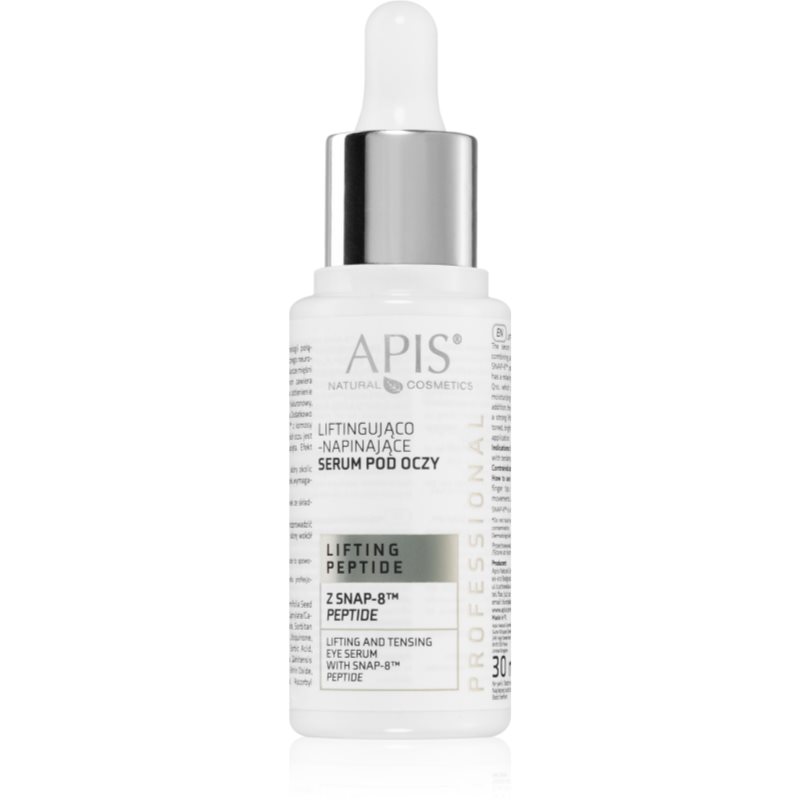 Apis Natural Cosmetics Lifting Peptide SNAP-8™ zpevňující oční sérum pro zralou pleť 30 ml