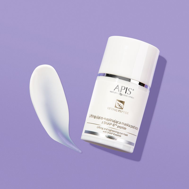 Apis Natural Cosmetics Lifting Peptide SNAP-8™ розгладжувальна маска для очей з пептидами 50 мл