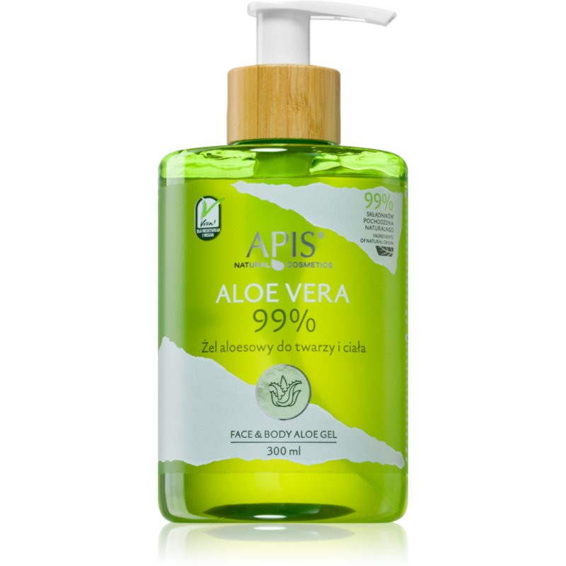 E-shop Apis Natural Cosmetics Aloe Vera intenzivně hydratační gel na obličej, tělo a vlasy 300 ml