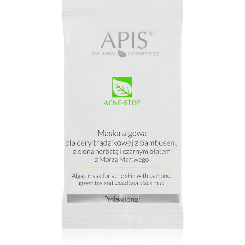 Apis Natural Cosmetics Acne-Stop Professional очисна та пом’якшувальна маска для жирної шкіри зі схильністю до акне 20 гр