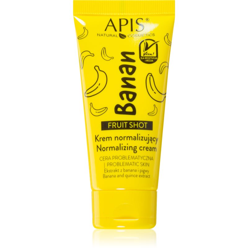 Apis Natural Cosmetics Fruit Shot Banana денний та нічний крем для проблемної шкіри 50 мл