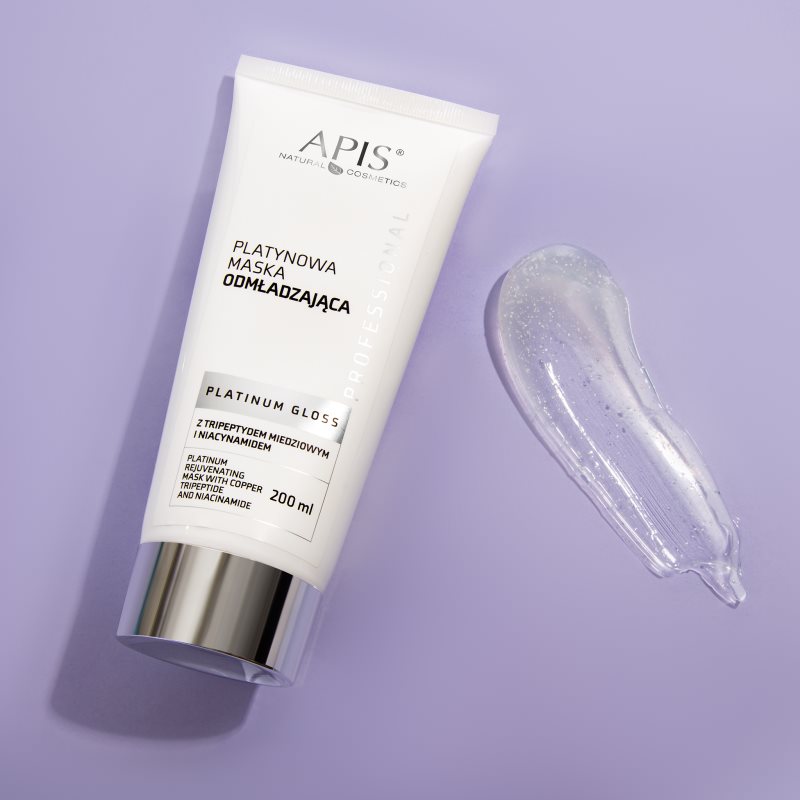 Apis Natural Cosmetics Platinum Gloss зміцнююча маска дляобличчя проти зморшок 200 мл