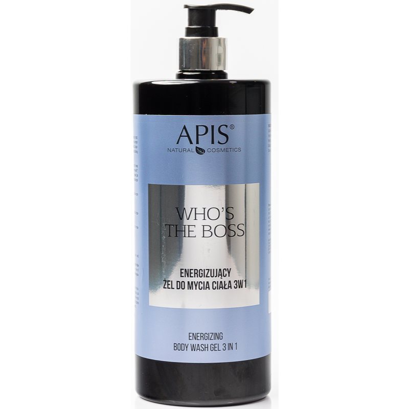 E-shop Apis Natural Cosmetics Who's the boss energizující sprchový gel 3 v 1 pro muže 1000 ml