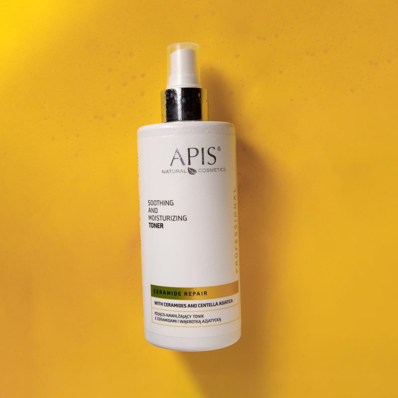 Apis Natural Cosmetics Ceramide Repair Feuchtigkeitscreme und beruhigendes Tonikum für trockene Haut 300 ml