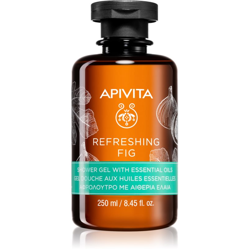 Apivita Refreshing Fig osviežujúci sprchový gél s esenciálnymi olejmi 250 ml