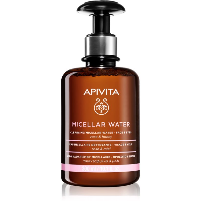 Apivita Cleansing Rose & Honey Міцелярна вода для обличчя та очей 300 мл