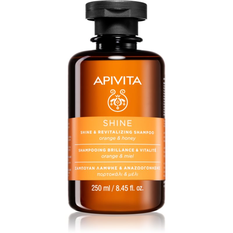 Apivita Holistic Hair Care Orange & Honey відновлюючий шампунь для зміцнення та блиску волосся 250 мл