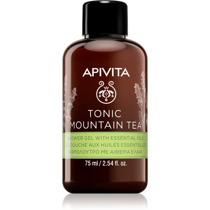 Apivita Tonic Mountain Tea tonizujúci sprchový gél 75 ml
