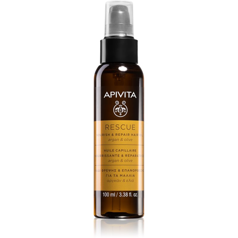 Apivita Holistic Hair Care Argan Oil & Olive olio per capelli idratante e nutriente con olio di argan 100 ml