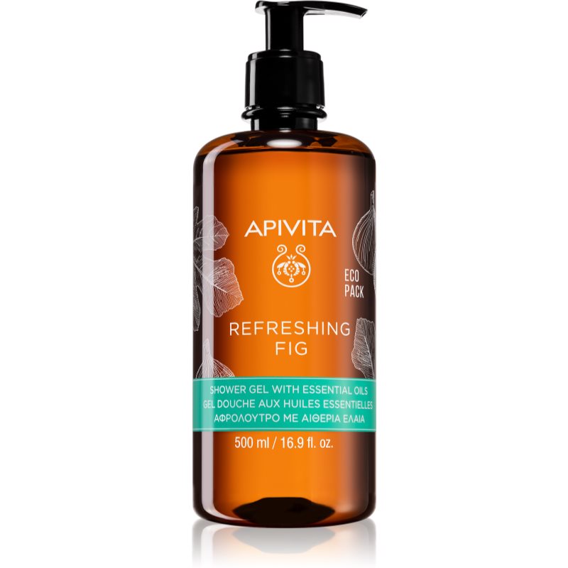 Apivita Refreshing Fig Refreshing Shower Gel With Essential Oils 500 Ml