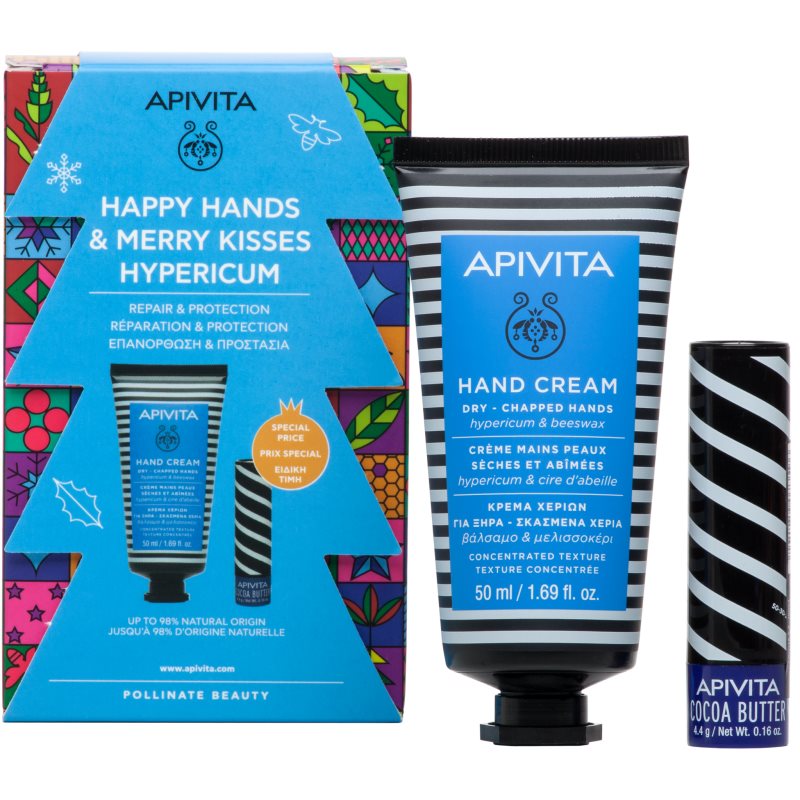 

Apivita Hand Care Hypericum & Beeswax подарунковий набір I. (для сухої шкіри)