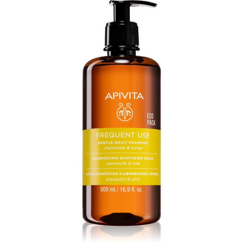 Apivita Frequent Use Chamomile & Honey šampón pre každodenné umývanie vlasov 500 ml