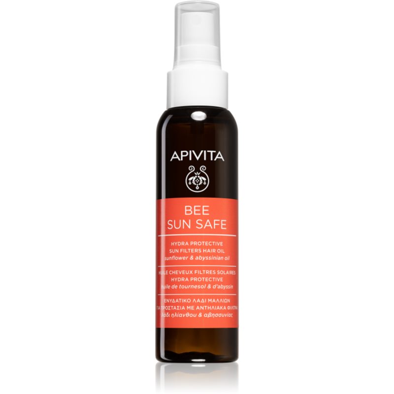Apivita Bee Sun Safe зволожуюча олійка для волосся пошкодженого сонцем 100 мл