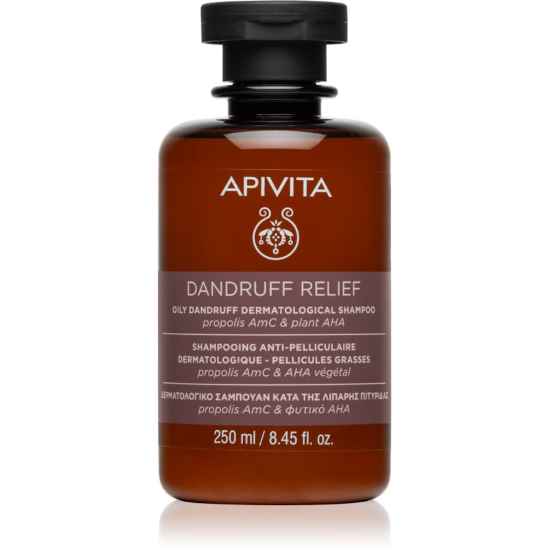 Apivita Dandruff Relief Oily Dandruff Dermatological Shampoo champú anticaspa para cabello graso 250 ml